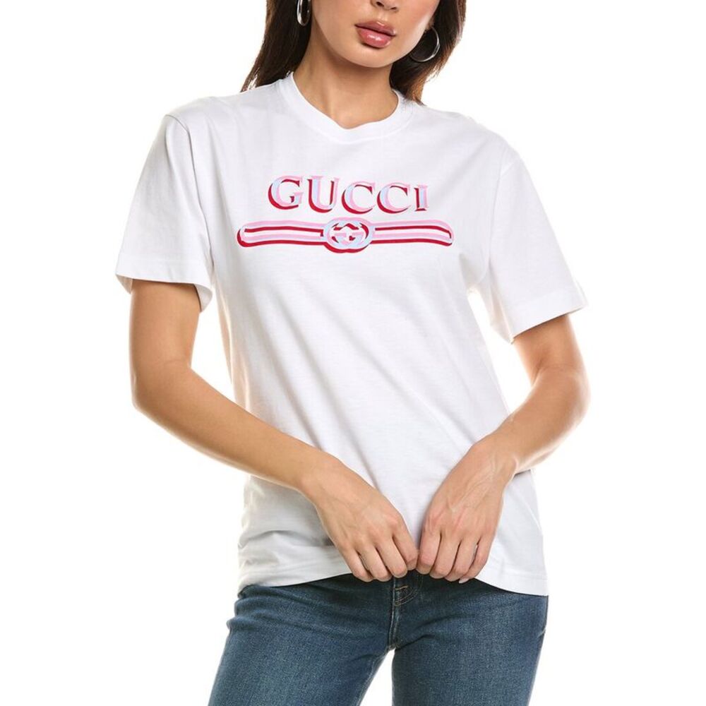 Gucci Womens  Ancora T-Shirt, White